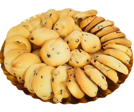 Platou fursecuri cu stafide si ciocolata