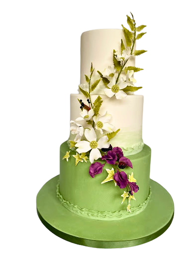 Tort Ramuri Elegante. Tort nunta.