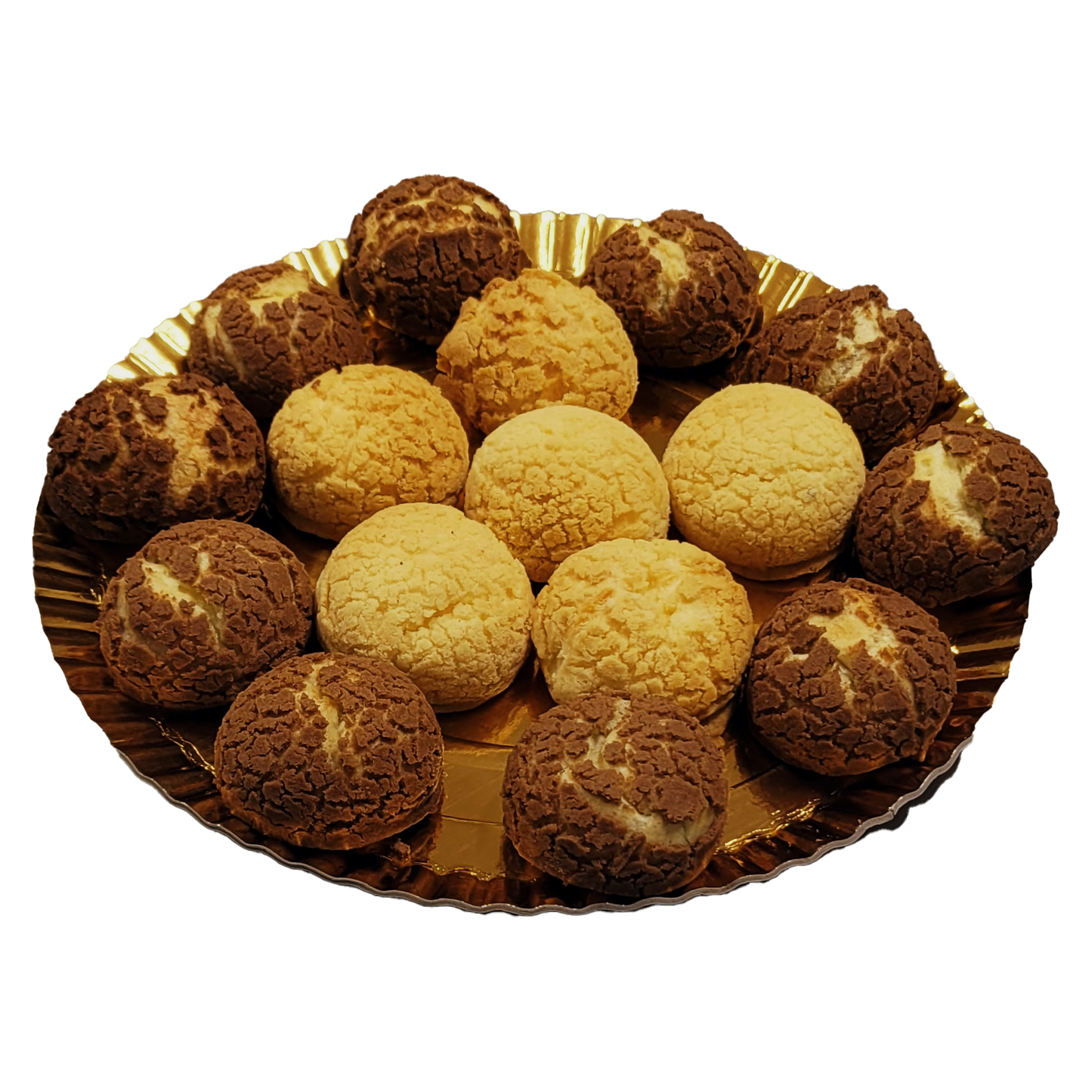 Platou Choux au Craqueline Vanilie + Ciocolata cu Migdale