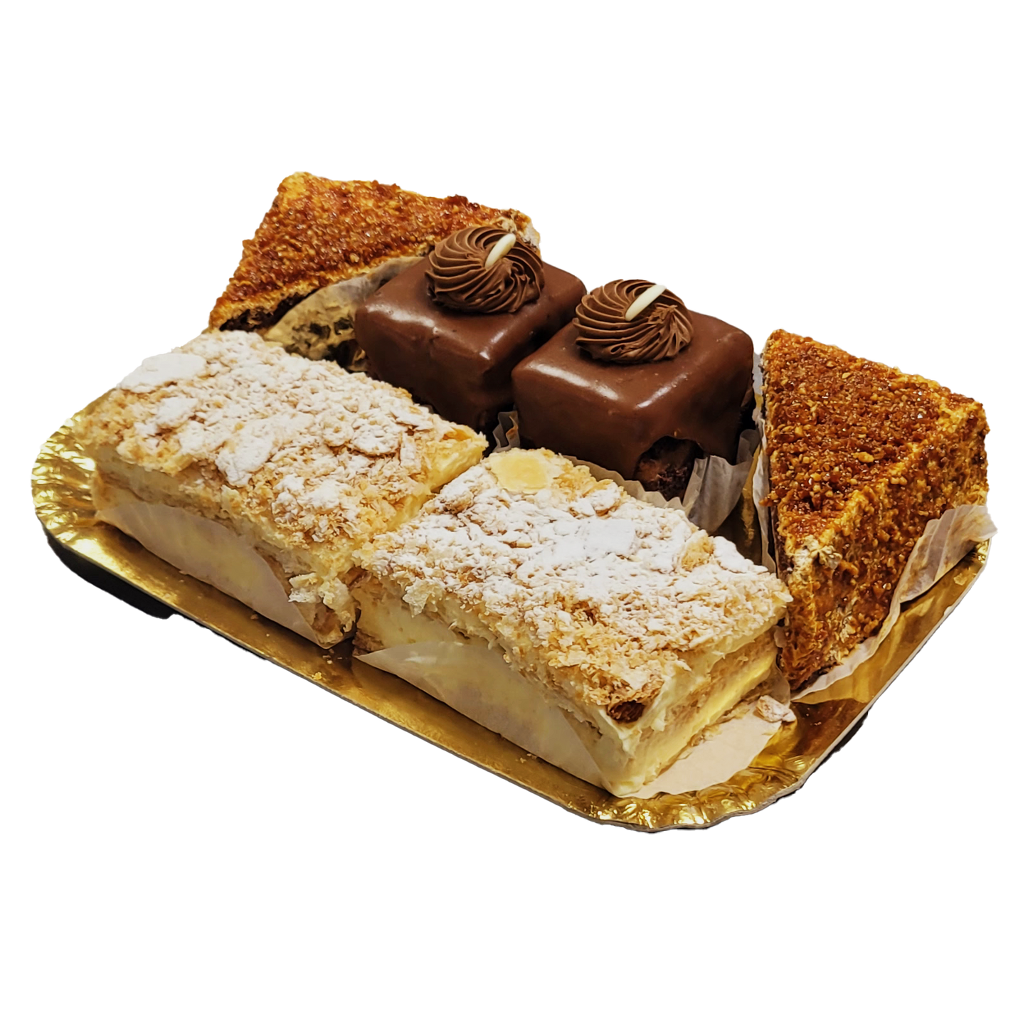 Platou cremsnit, amandine si krantz