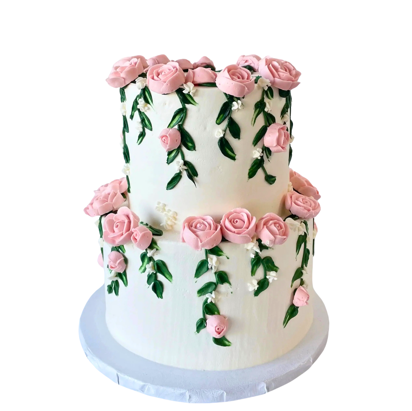 Tort crengute trandafirasi. Tort nunta.