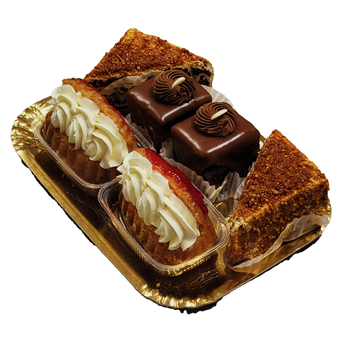 Platou savarine, amandine si krantz