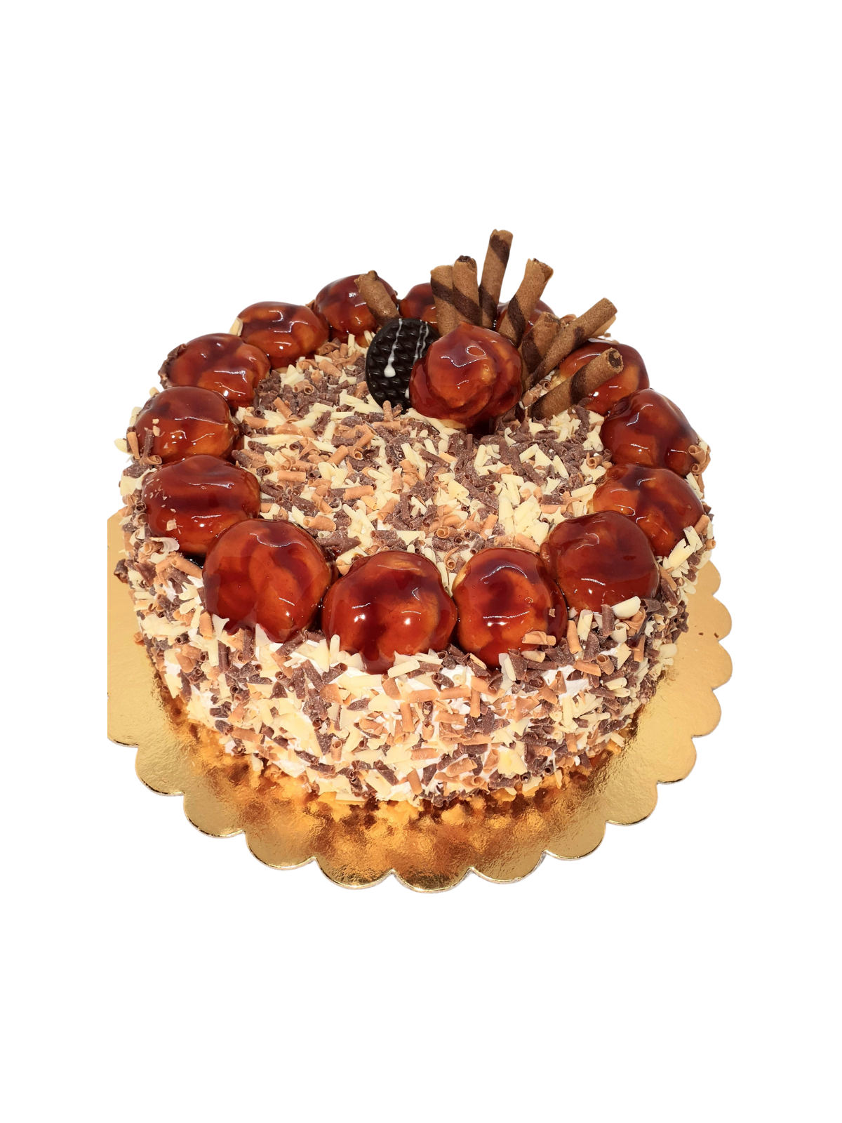 Tort profiterol. Tort aniversare. Tort clasic.