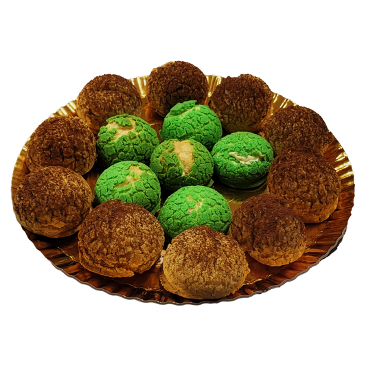 Platou Choux au Craqueline Fistic + Tiramisu