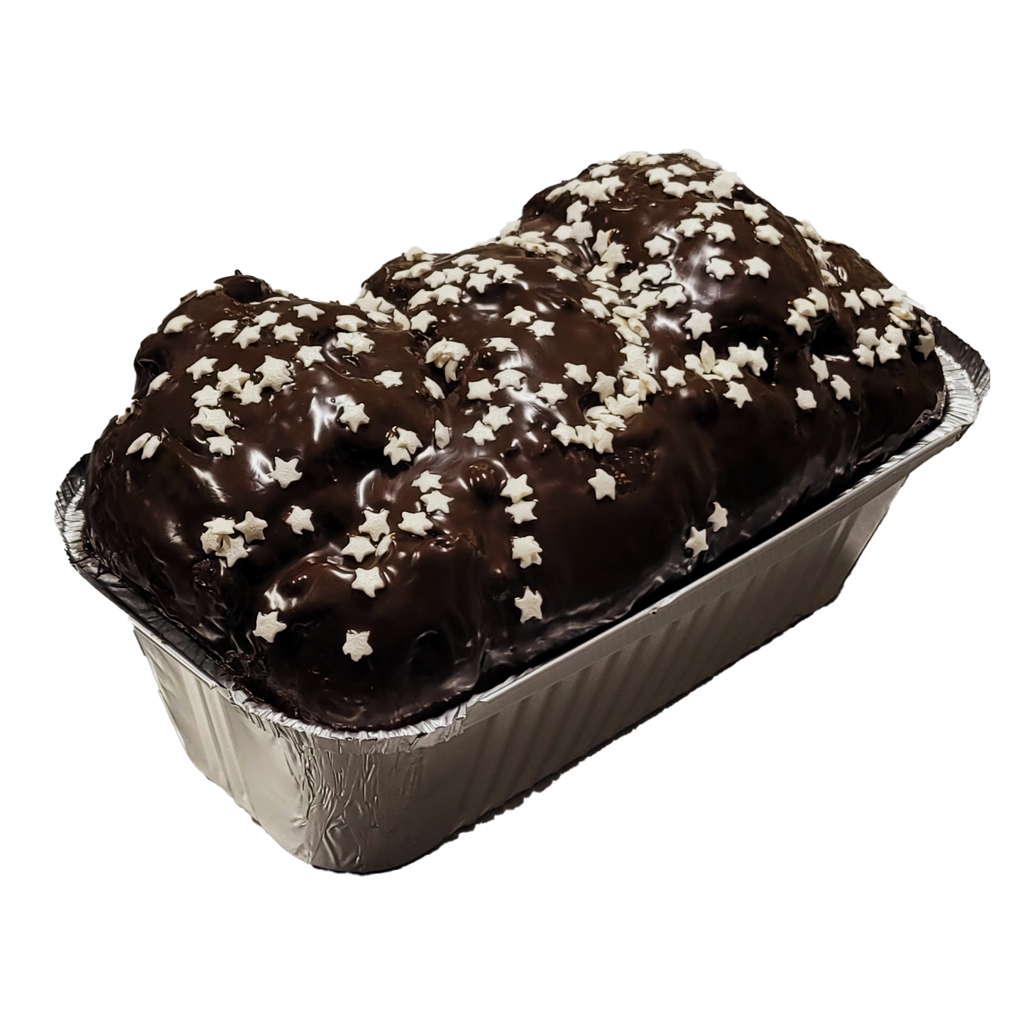 cozonac ciocolata cu migdale glazurat